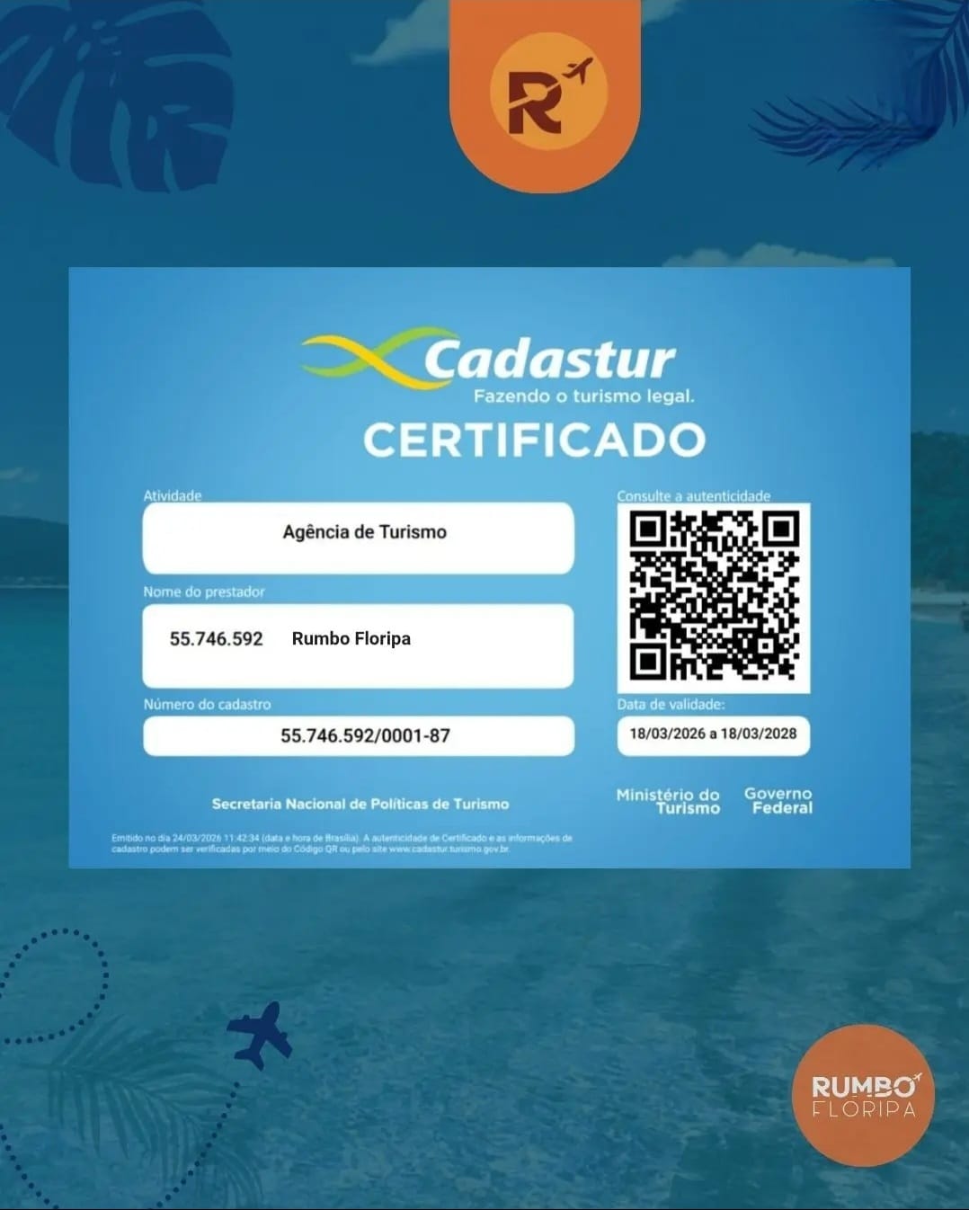 Rumbo Floripa — Agencia de turismo certificada Cadastur
